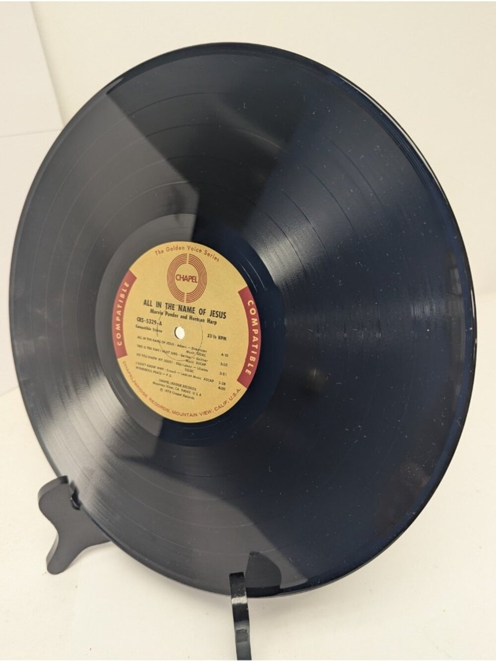 All In The Name Of Jesus S-5329 Ponder And Harp Chapel Records Vinyl Golden - Picture 6 of 14
